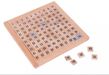 Load image into Gallery viewer, Wooden Hundred Board Game 1 To 100 Consecutive Numbers Educational Toy