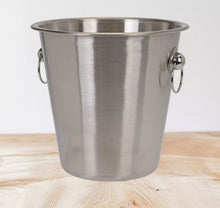 Load image into Gallery viewer, Stainless Steel Silver Champagne Wine Ice Bucket