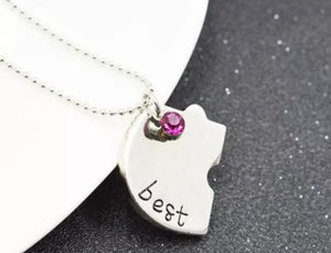 4 Part Heart Pendant Neckless • Best Friends Forever! Perfect Gift 💝