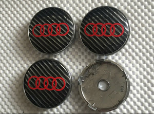 4 x Centre Caps for Audi Alloy Wheels 60mm