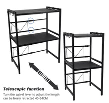 Load image into Gallery viewer, 3 Tier Adjustable Microwave  Rack Stand Storage Kitchen Shelf