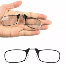 Load image into Gallery viewer, Nose Clip On Foldable Reading Glasses Key Ring/Wallet