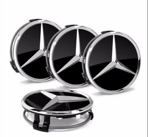 4 x Centre Caps for Mercedes Alloy Wheels 75mm