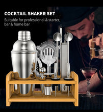 Load image into Gallery viewer, 15 Pieces Cocktail Shaker Set Premium Stainless Bartender Mixing Kit