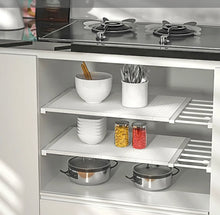 Load image into Gallery viewer, Adjustable Extendable Shelf Cupboard Wardrobe Storage Organiser