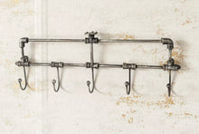 Load image into Gallery viewer, Vintage Style Industrial Wall Mounted Coat Hooks Rack Pegs Towel Rail Bathroom