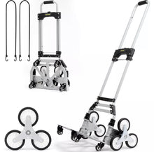 Load image into Gallery viewer, Heavy-Duty Stair Climbing Cart Trolley Aluminum Folding Hand Truck