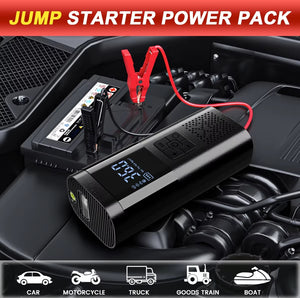 8000MAH 4in1 Car Jump Starter With Tyre Inflator