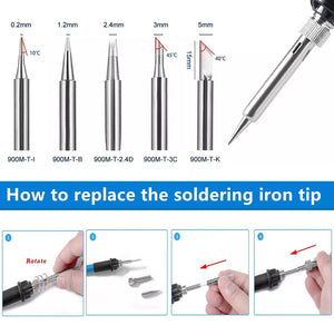 60W Adjustable Temperature Soldering Iron Kit