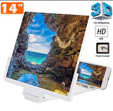 Load image into Gallery viewer, 14&quot; inch Mobile Phone Screen Magnifier 3D HD Video Stand