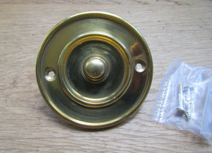 Solid Brass Door Bell Push Button Hard Wired Front Door