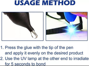 UV Light Glass Plastic Welding Glue Repair Pen