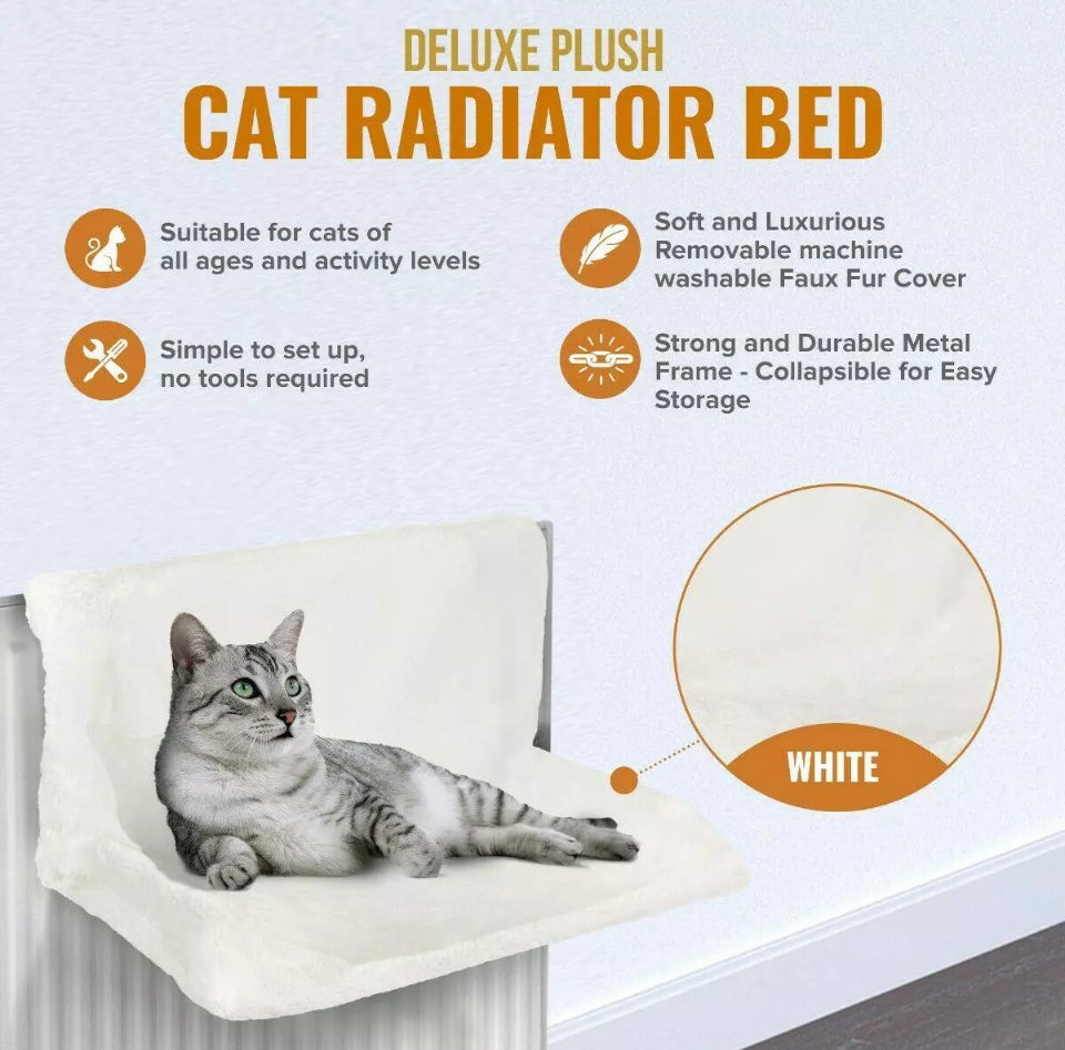 Cat Hanging Radiator Bed Hammock Fleece Cradle