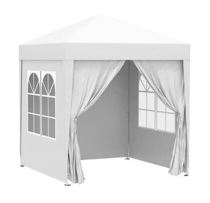 2x2 Metre Pop Up Marquee Gazebo with 4 Side Panels Waterproof