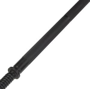 Black 6ft Spinlock Weight Bar with Collars for Standard 1" Plates Gym Barbell