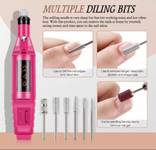 Load image into Gallery viewer, All-in-One Nail Manicure Kit with Lamp and Drill