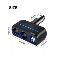 Load image into Gallery viewer, 2 Way Car Socket USB Multi Charger