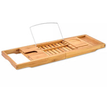Load image into Gallery viewer, Bamboo Bath Caddy Tray Bamboo Tidy Caddy