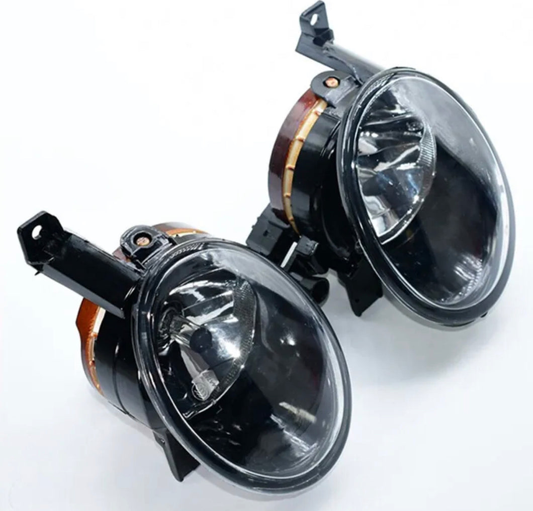 Front Fog Light Lamp Lens Pair Left & Right For VW Golf Mk6 Jetta Caddy 2009 2012