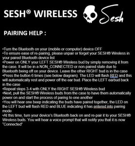 Refurbished Skullcandy Sesh Evo True Wireless Earphones Bluetooth Earbuds IP55 Indigo Blue