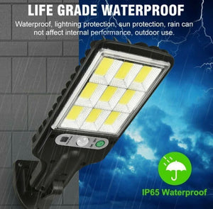 Compact Solar Powered Light LED Outdoor PIR Activation