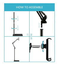 Load image into Gallery viewer, Universal 360° Adjustable Floor Stand Holder for Tablet/iPad/Phone 4-12.5”