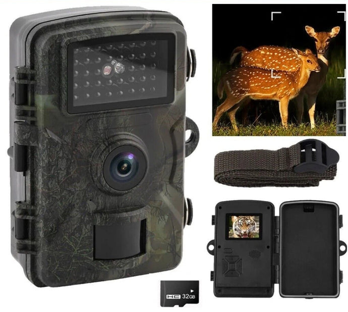 Outdoor Wildlife Security Camera 1080P Night Vision