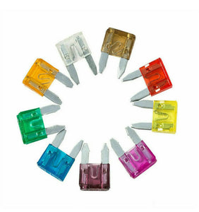 120Pcs Mini Blade Fuses Boxed Assorted Car Van Bike Fuse Set 5 10 15 20 25 30A