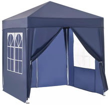 Load image into Gallery viewer, 2x2 Metre Pop Up Marquee Gazebo with 4 Side Panels Waterproof