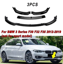 Load image into Gallery viewer, Front Lip Spoiler Splitter Gloss Black For BMW F30 F31 3 Series SE Model 2012-2018