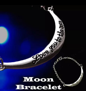 Love You To The Moon Braclet Beautiful Gift 💝