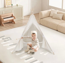 Load image into Gallery viewer, Kids Teepee Tent Canvas Indian Wigwam