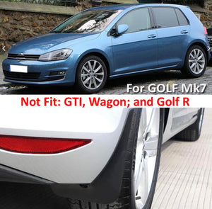 Moulded Mud Flaps Splash Guards Front Rear For VW Golf Mk7 13~18