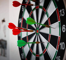 Load image into Gallery viewer, Dart Board Double Sided With 6 Darts Set for Kids or Adults