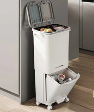 Load image into Gallery viewer, Kitchen Rubbish Waste Recycling Bin Dual Multi Compartment