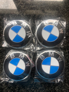 4 x Centre Caps for BMW Alloy Wheels 68mm