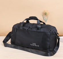 Load image into Gallery viewer, Black Tote Bag for Travel, Gym etc