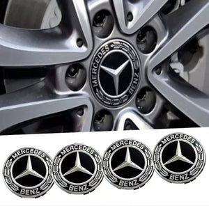 4 x Centre Caps for Mercedes Alloy Wheels 75mm