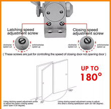 Load image into Gallery viewer, Heavy Duty 45-75KG 180° FIRE RATED DOOR CLOSER Adjustable Self Automatic Closing