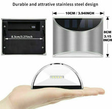 Load image into Gallery viewer, 4 x Compact Bright Solar Powered Door Fence Wall  Lights LED