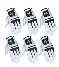 Load image into Gallery viewer, Pack of 3 or 6 Golf Gloves • All Weather Cabretta leather palm patch and thumb