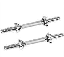 Load image into Gallery viewer, 2 x Dumbbells Bar Weight Lifting Set Spinlock Collars 14” 16” or 18”