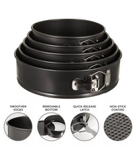 Load image into Gallery viewer, Set of 5 Round Cake Tins Baking Set Non-Stick