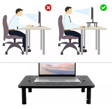Load image into Gallery viewer, Computer Monitor Riser 3 Level Adjustable