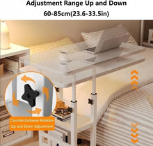 Load image into Gallery viewer, Height Adjustable Overbed Table Over Bed Computer Desk