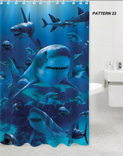 Load image into Gallery viewer, Shower Curtain 100% Polyester Washable + 12 Hooks 180x180cm