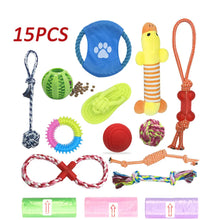 Load image into Gallery viewer, 15PCS Tough Puppy Dog Toys &amp; Bags Bundle