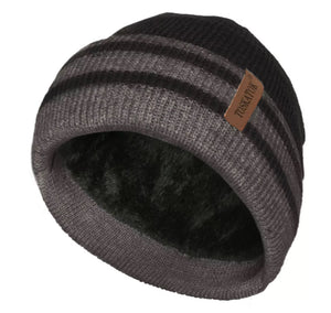 Warm Beanie Hat with Thermal Cosy Fur Fleece Lining