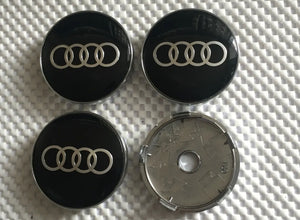 4 x Centre Caps for Audi Alloy Wheels 60mm