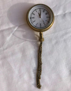 Antique Style Analog Pocket Watch in Velvet Box NEW